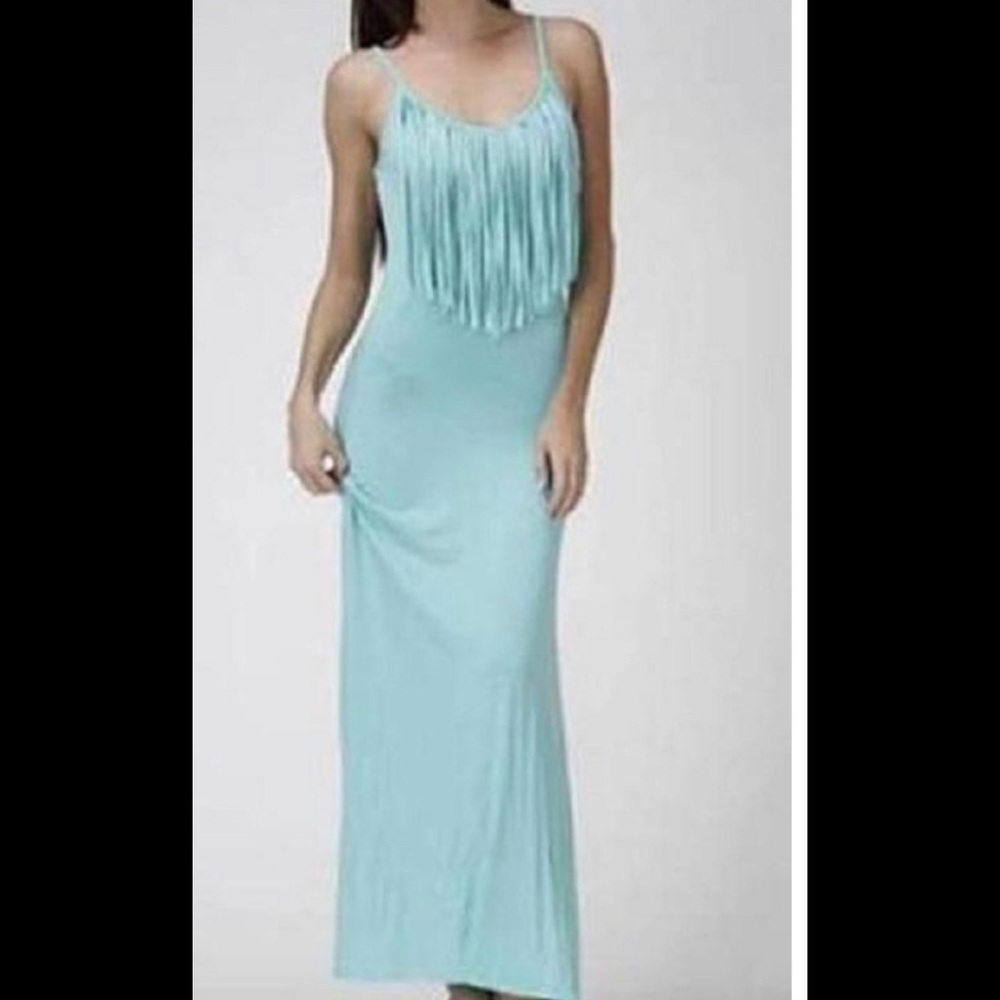 3/$25🎈Nordstrom Rebel Sky boho maxi baby blue dr… - Picture 10 of 10